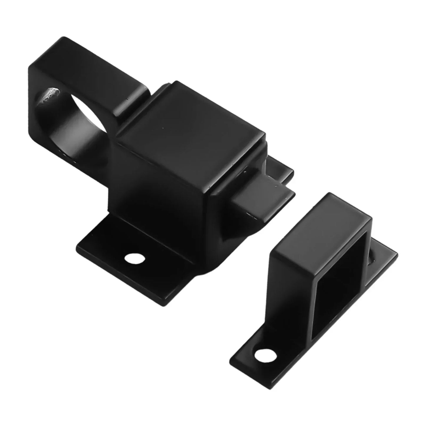 Aluminum Alloy Auto Spring Bolt Door Latch Lock | Black Grey