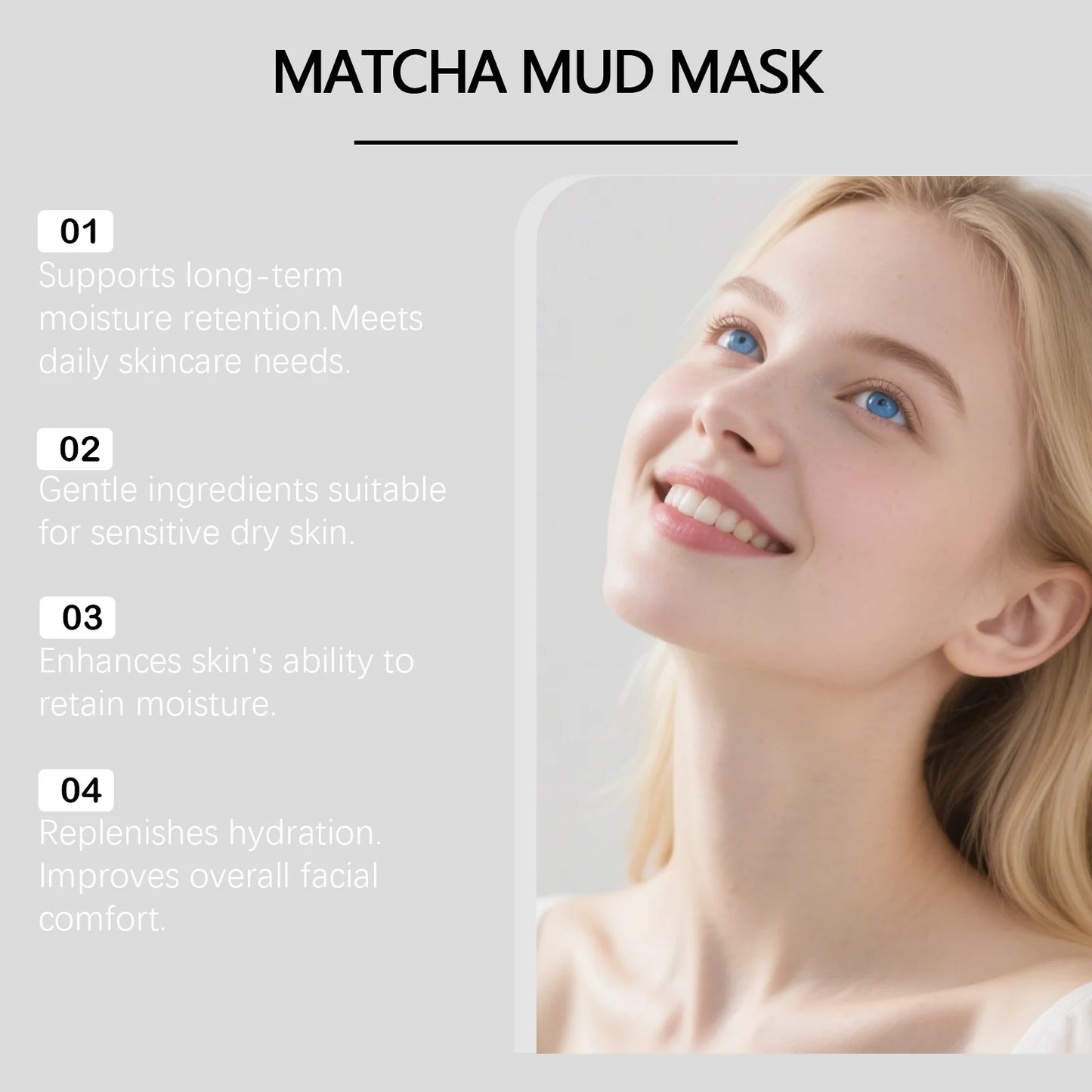 Matcha Mud Mask Deep Cleansing Brightening Hydrating Acne Blackhead Treatment Oil Control Shrink Pores Soft Refreshing Mud Mask Peaceful Pleasures Health and Wellness