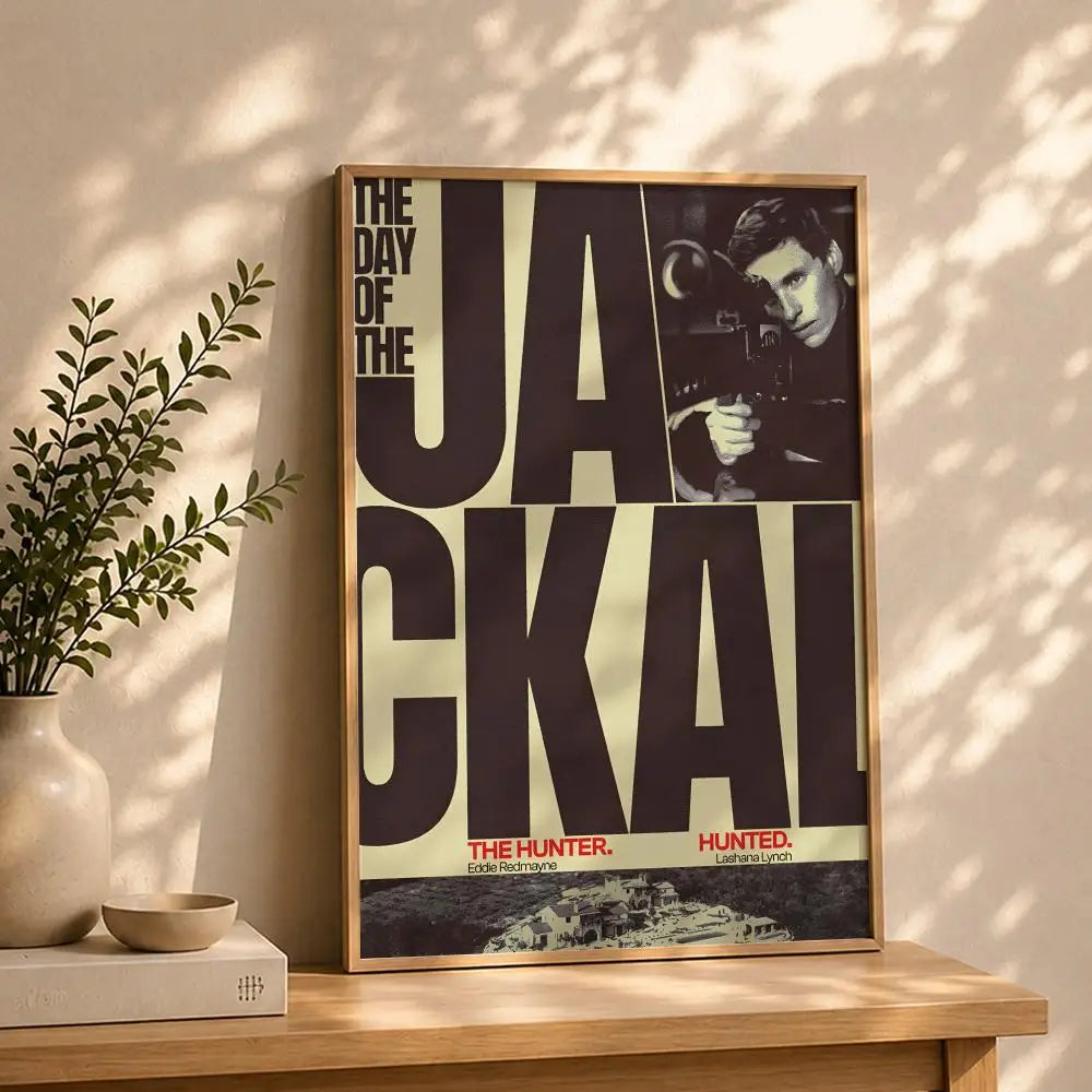 The Day of the Jackal Movie Poster – HD Waterproof Wall Art Movie Poster Wall Art Peaceful Pleasures Health and Wellness White8 21X30cmNoframe