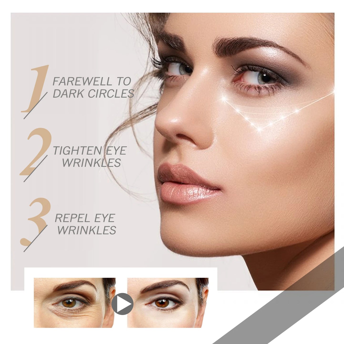 Firming Eye Cream Moisturizing Anti Wrinkle Fade Dark Circles Care Eye Cream For Smoother Looking Eyes Reduce Eye Bags Puffiness Peaceful Pleasures Health and Wellness