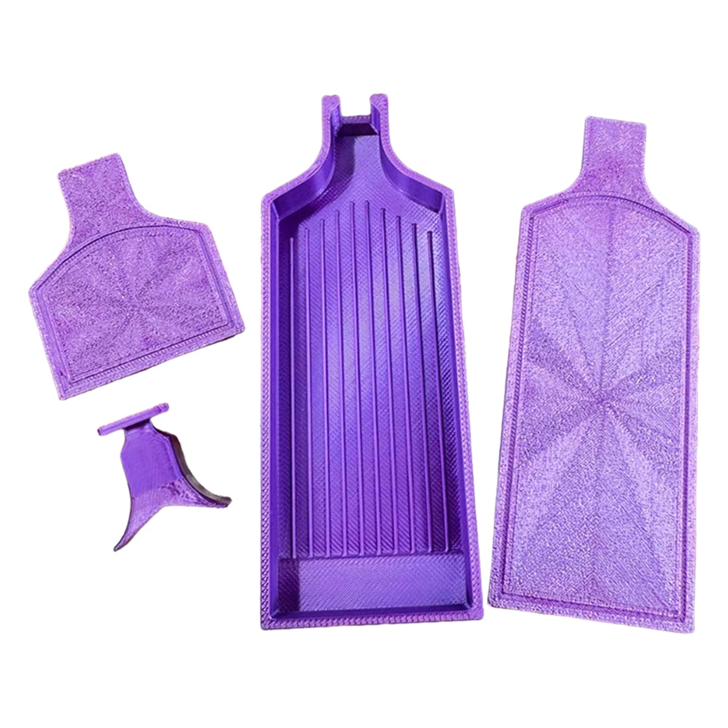 Diamond Painting Tray Organizer No Drill Spillage Diamond Art Tray with Stoppers Lids Accessories and Tools for DIY Crafts Peaceful Pleasures Health and Wellness Purple