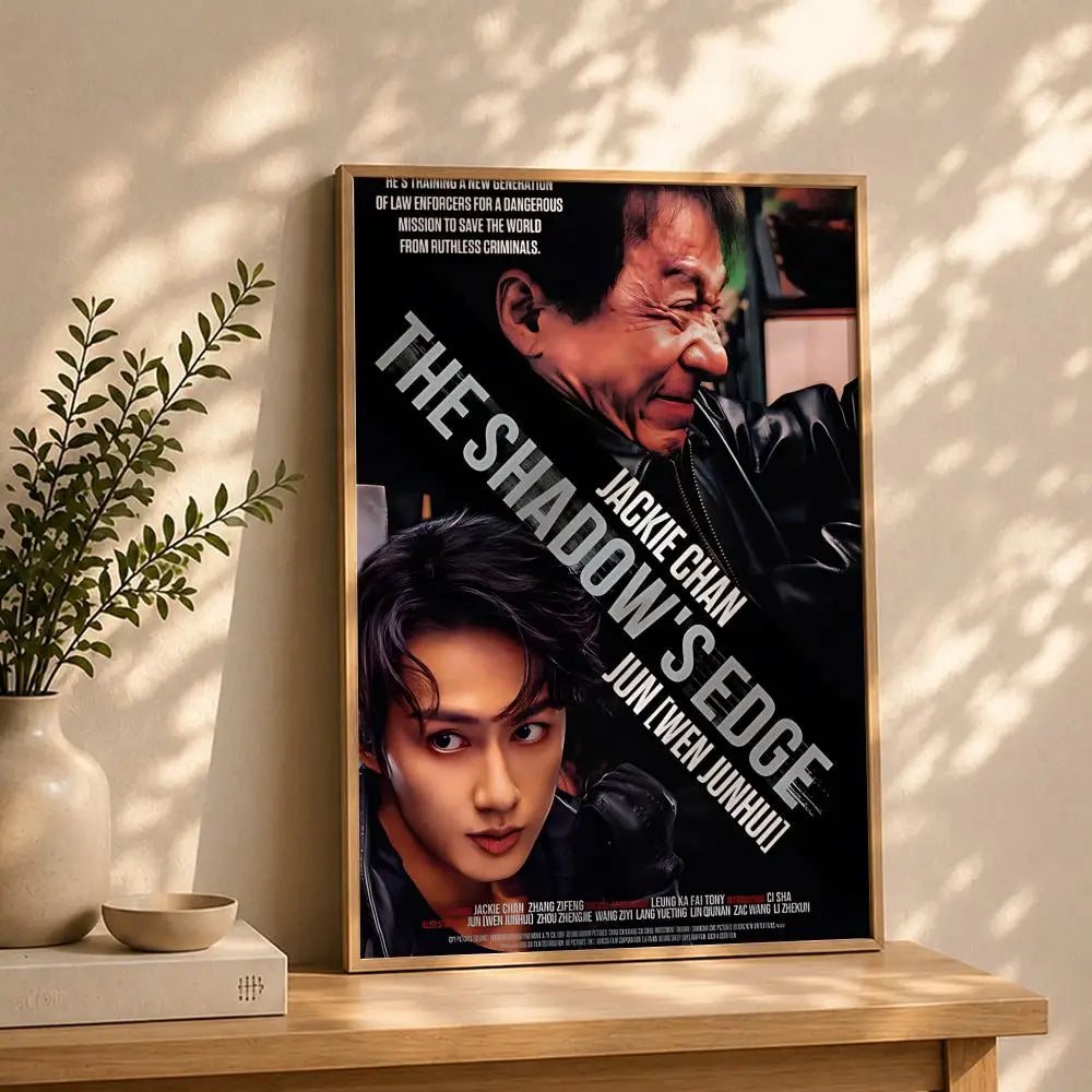 Bu Feng Zhui Ying Movie Poster – HD Self-Adhesive Wall Art Movie Wall Poster Peaceful Pleasures Health and Wellness White2 21X30cmNoframe
