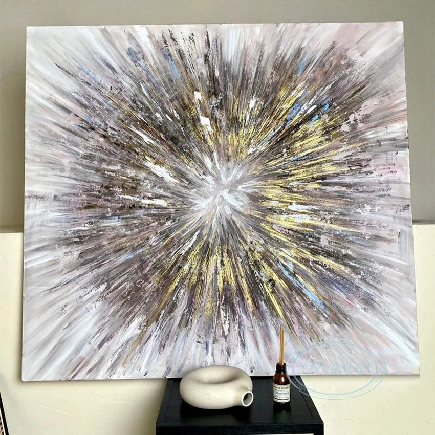 Unique Abstract Art Design Painter Handmade Oil Painting Canvas Wall Artwork Living Room Bedroom Home Decor Poster Acrylic Mural Peaceful Pleasures Health and Wellness