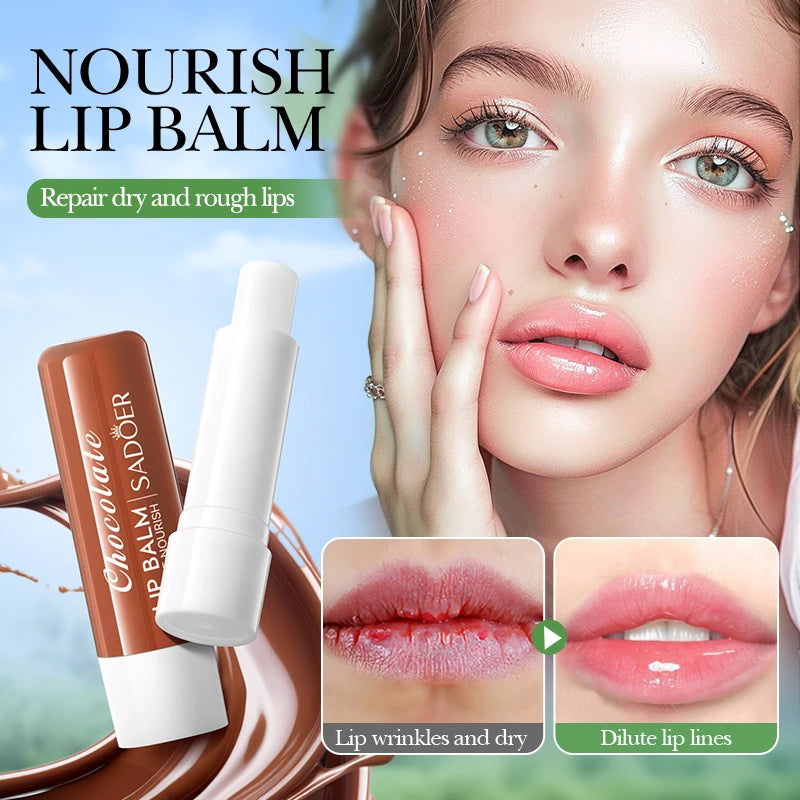 SADOER Moisturizing Lip Balm – Plumping, Hydrating, Anti-Wrinkle Lip Balm Plumper Peaceful Pleasures Health and Wellness Chocolates