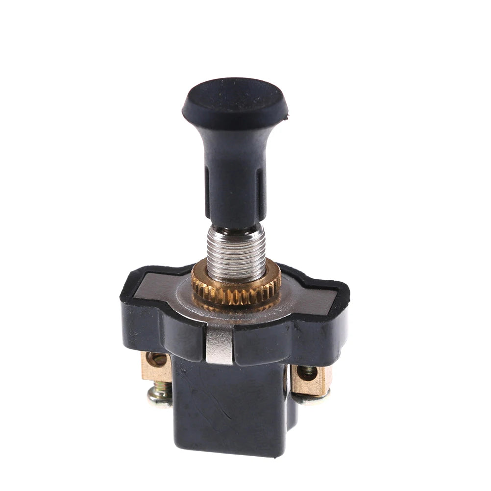 12V On-Off Push Pull Switch with Screw Terminals | 5x2.2x3cm
