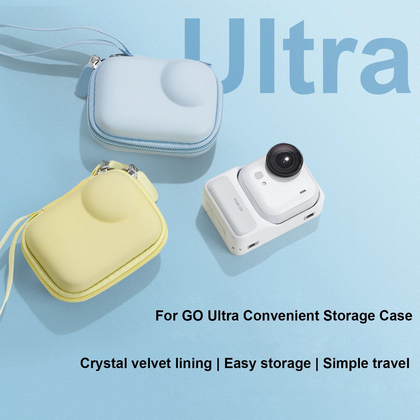 High-Density Water-Repellent Portable Mini Bag For Insta360 Go Ultra Waterproof Storage Bag Protective Case Storage Case Peaceful Pleasures Health and Wellness