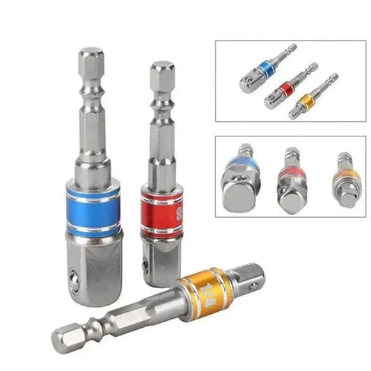 Drill Socket Adapter Impact Extension Bits Bar 1 4 3 8 2 Hex Shank Peaceful Pleasures Health and Wellness