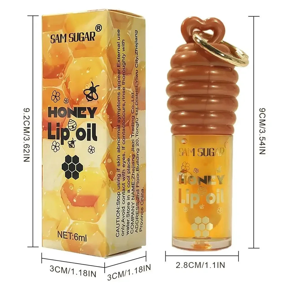 SAM SUGAR Honey Essence Lip Oil – Hydrating, Non-Sticky Glaze