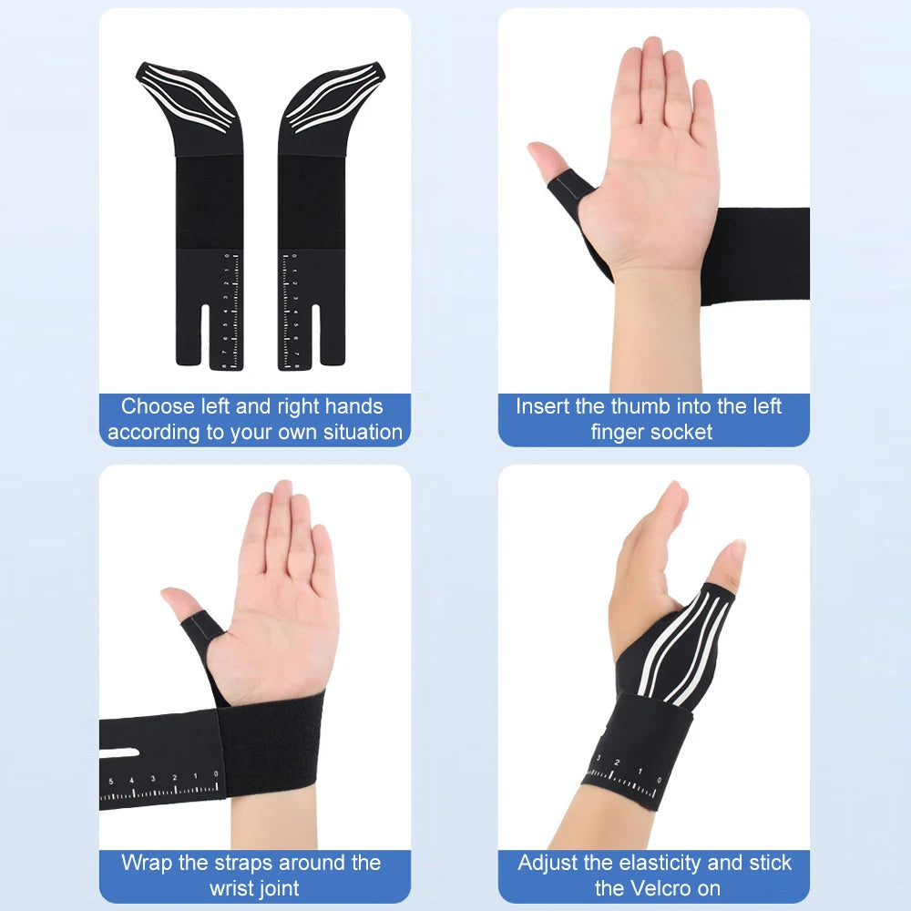1PC Ultra-Thin Compression Sleeve - Thumb Wrist Brace for Arthritis,Tendonitis & Sprain Support During Sports & Daily Activities Peaceful Pleasures Health and Wellness