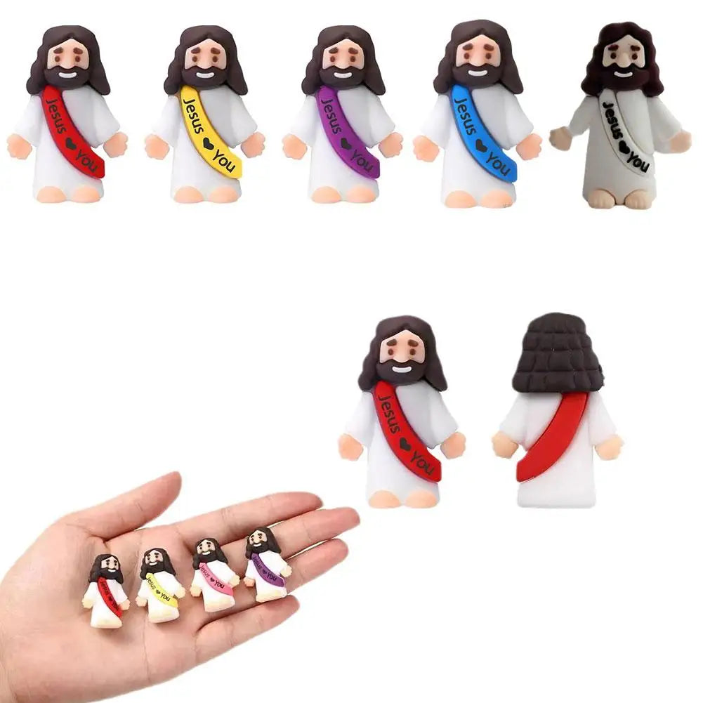 Easter Mini Jesus Figurines for Decorative Purposes Peaceful Pleasures Health and Wellness