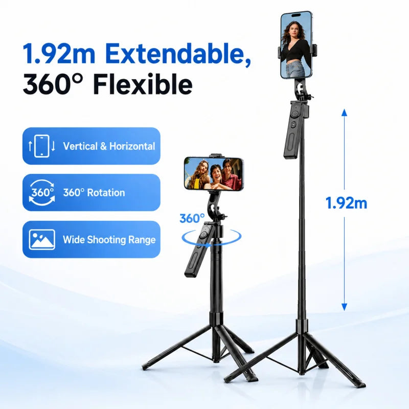 AI Face Tracking Gimbal Selfie Stick | 4-Axis Stabilizer Peaceful Pleasures Health and Wellness