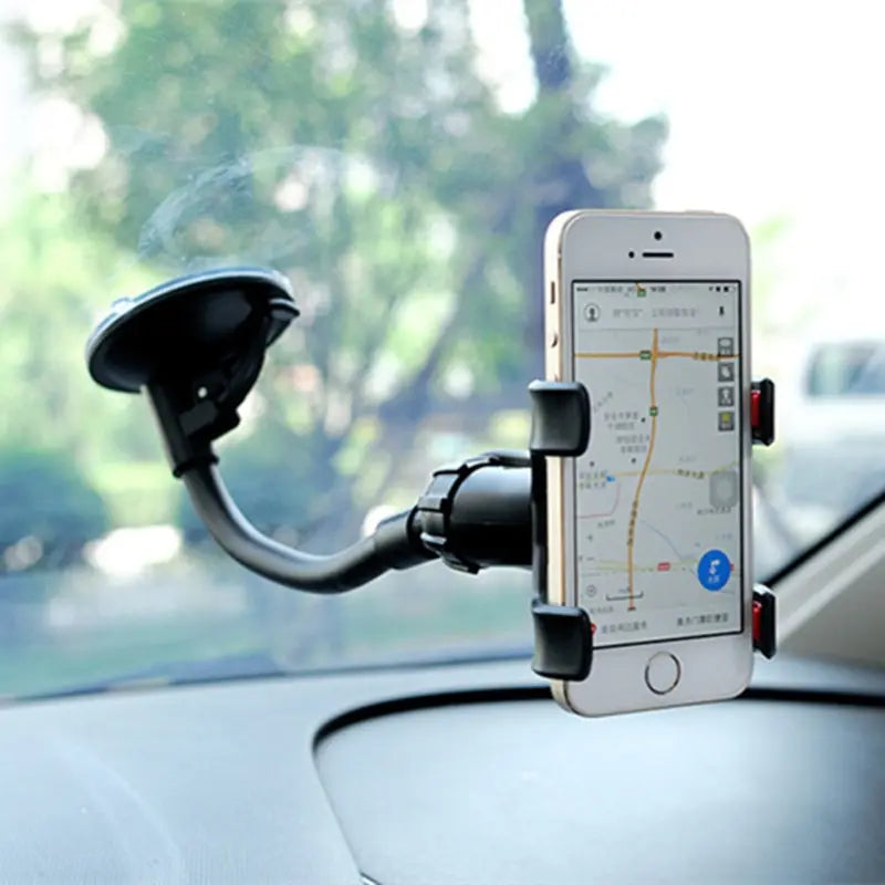 360° Car Phone Holder | Dashboard & Windshield Suction Mount