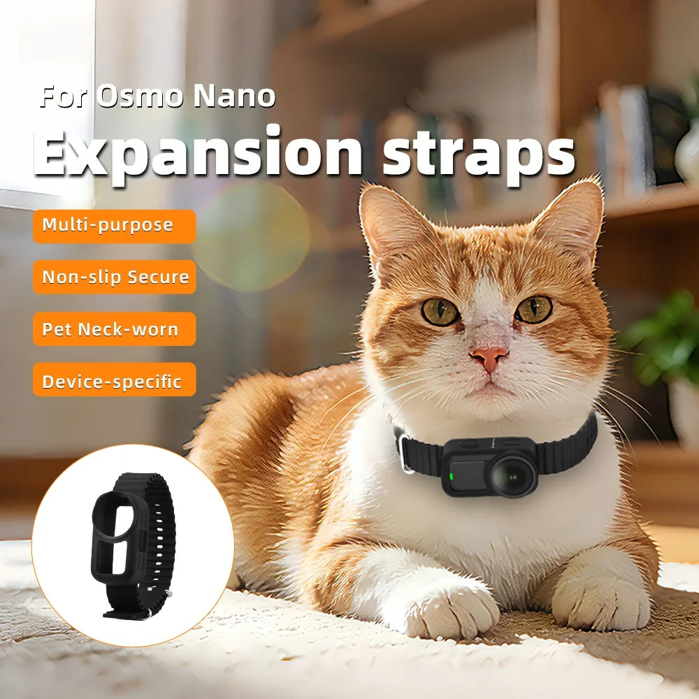 Silicone + Stainless Steel Expansion straps For DJI Osmo Nano Multi-Function Wrist Strap Sports Camera Watch Strap Accessory Peaceful Pleasures Health and Wellness