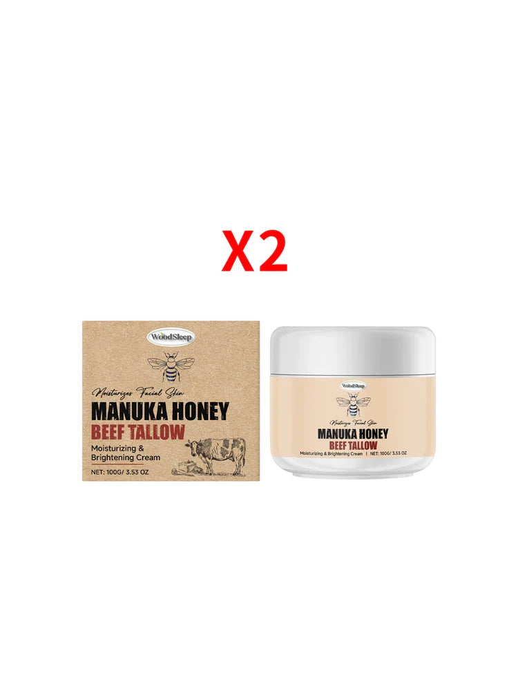 Manuka Honey Beef Tallow Face Cream – Moisturizer & Primer