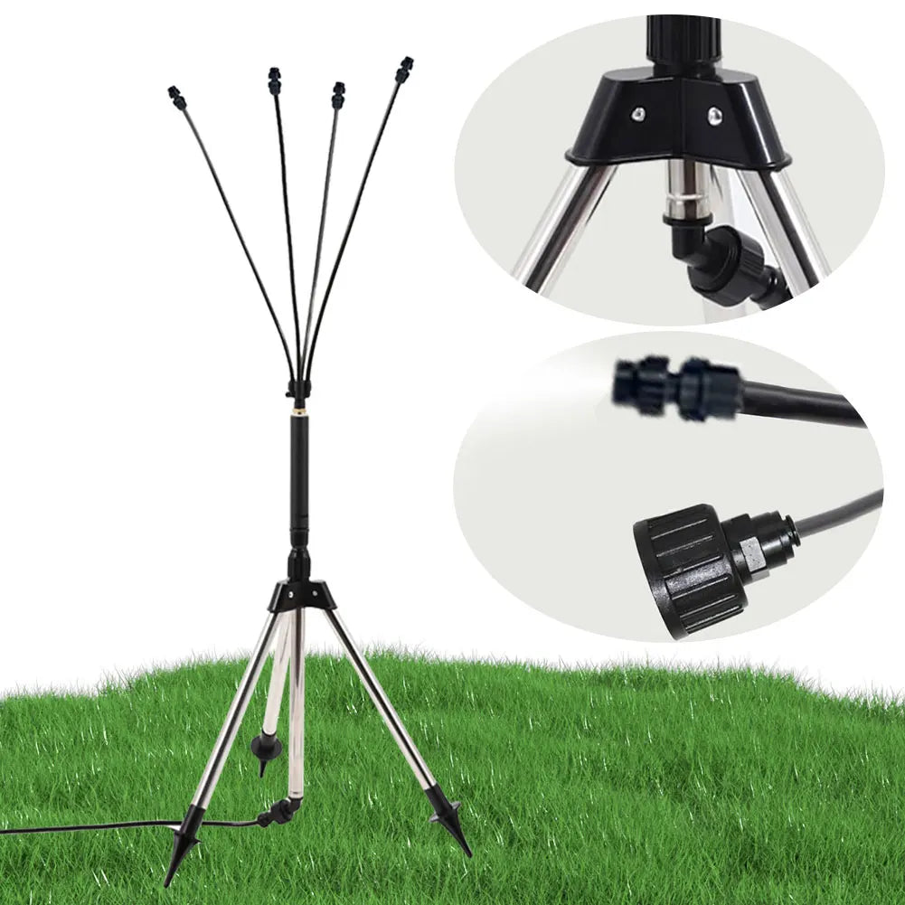 Patio Standing Misting System – Adjustable Outdoor Cooling Mister Peaceful Pleasures Health and Wellness