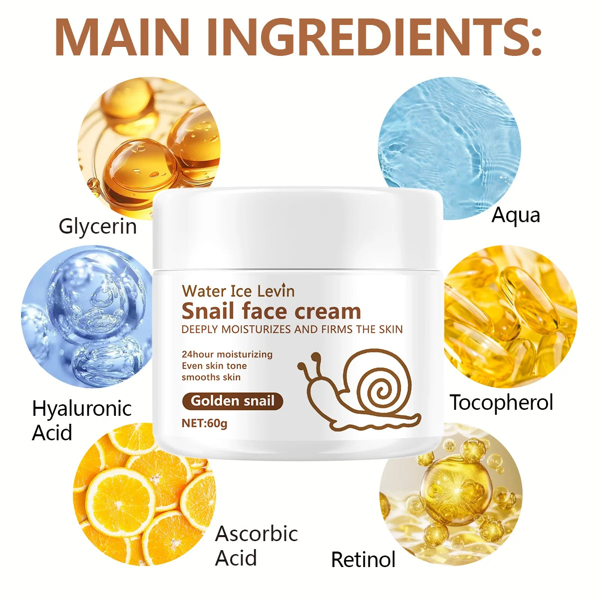 Snail Collagen Anti-Aging Face Cream – Hydrate, Lift & Brighten Anti-Aging Face Cream Peaceful Pleasures Health and Wellness