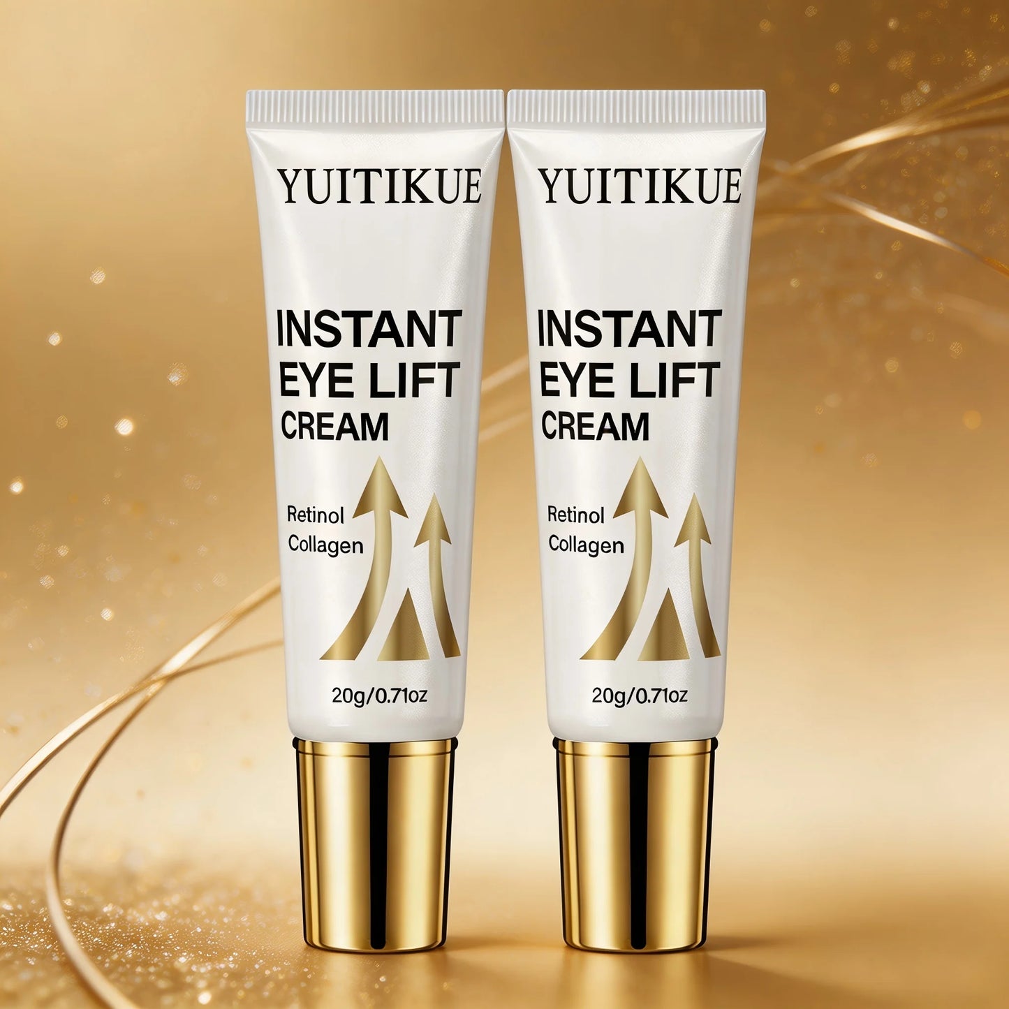 YUITIKUE Instant Eye Lift Cream 20g Retinol & Collagen Formula for Firming, Lifting & Reducing Fine Lines Peaceful Pleasures Health and Wellness 2pc