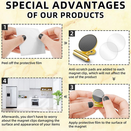 Multi-color Plastic Round Magnetic Clip Can Be Used As Sealing Also Peaceful Pleasures Health and Wellness