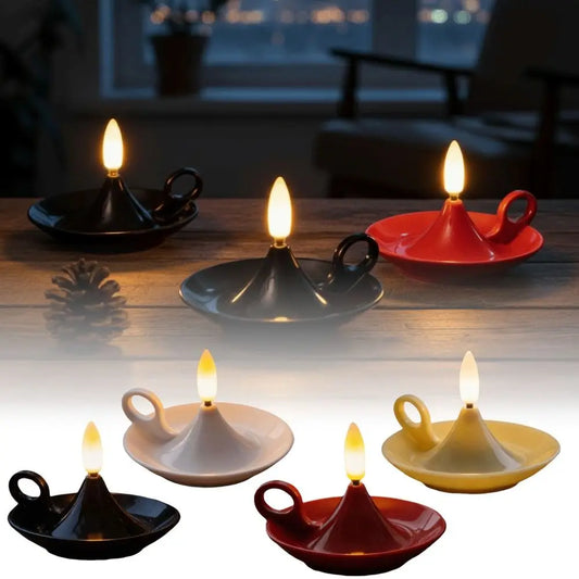 LED Electronic Diya Candle Lamps – Festival Set of 4 | Flameless LED Diya Candle Lamp Oasis Select
