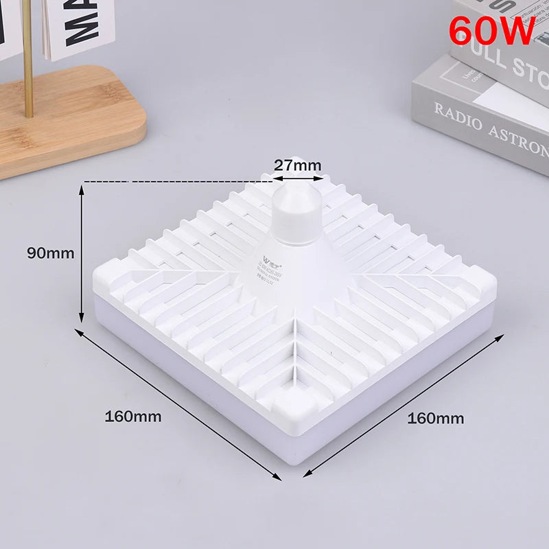 E27 LED Bulb 20W–80W Square Cold White 220V Home Light
