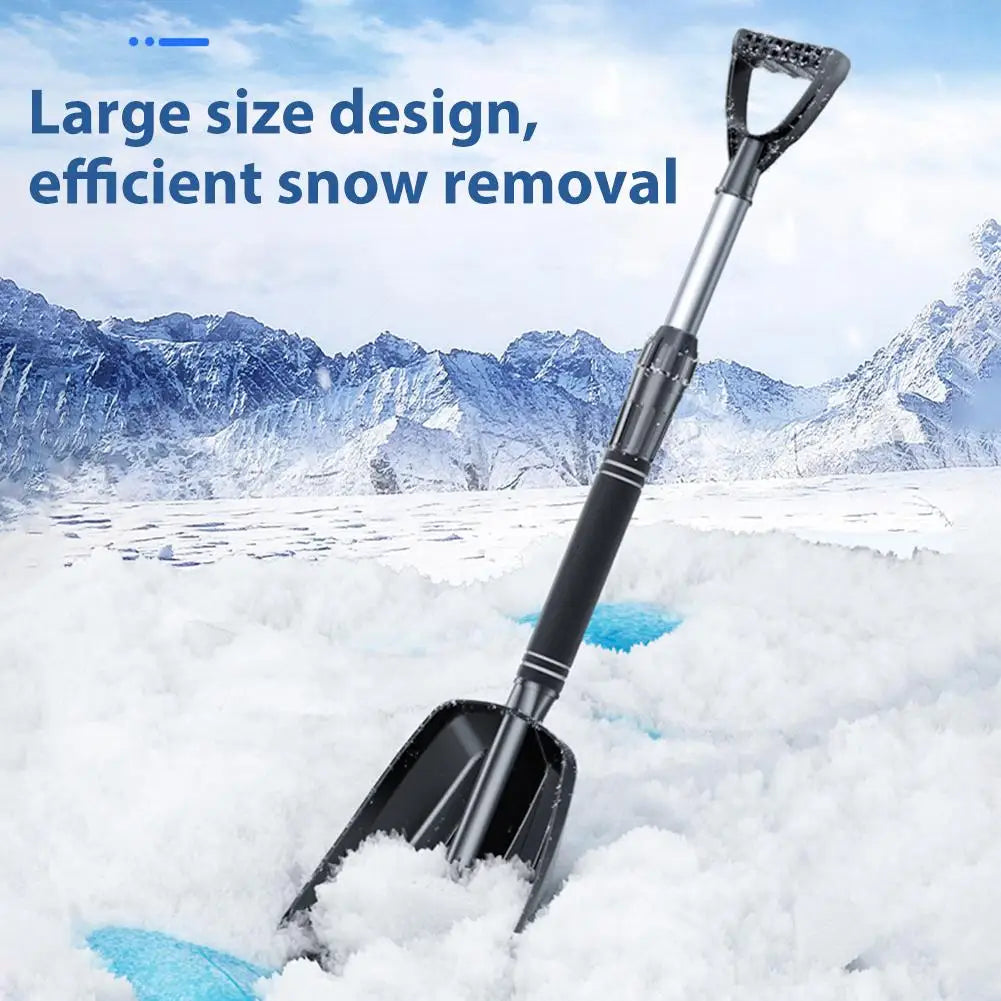 Portable Snow Shovel – Wide Blade, Telescopic & Detachable