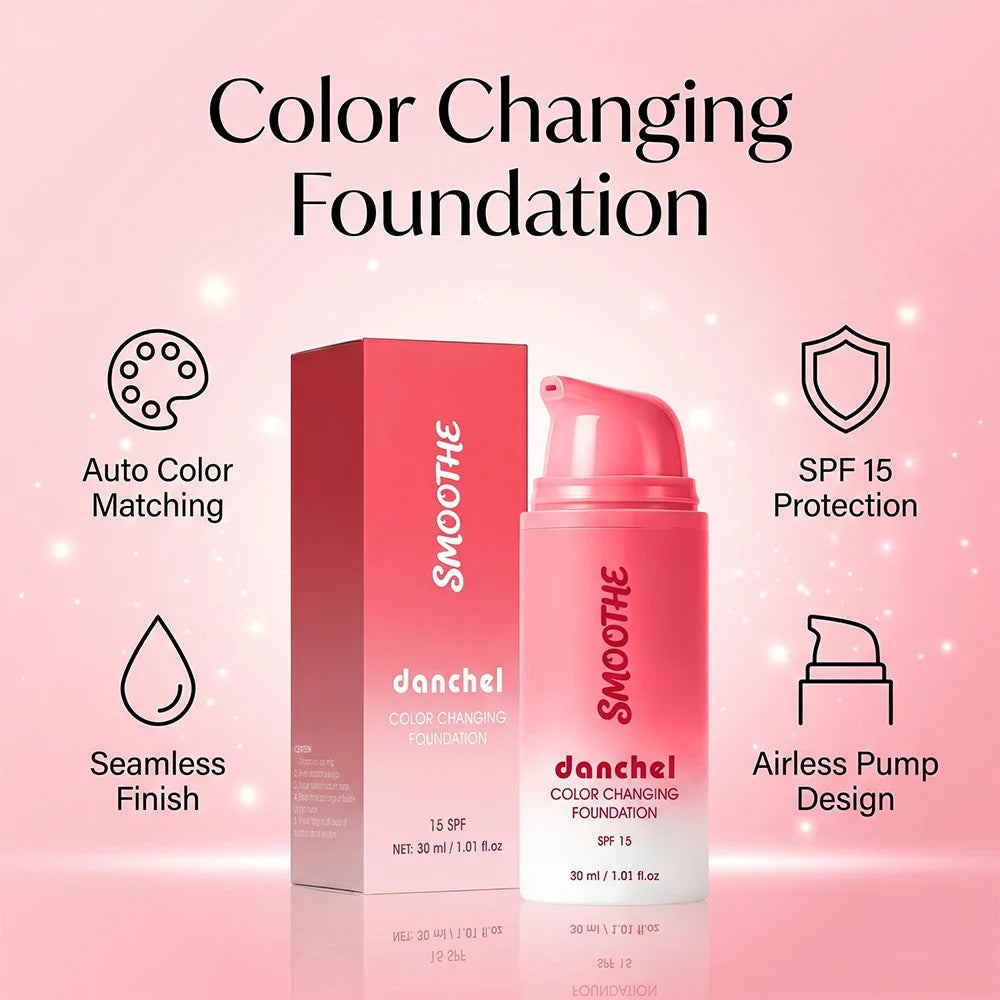 Color Changing Foundation | Full Coverage, SPF 15, Natural Finish