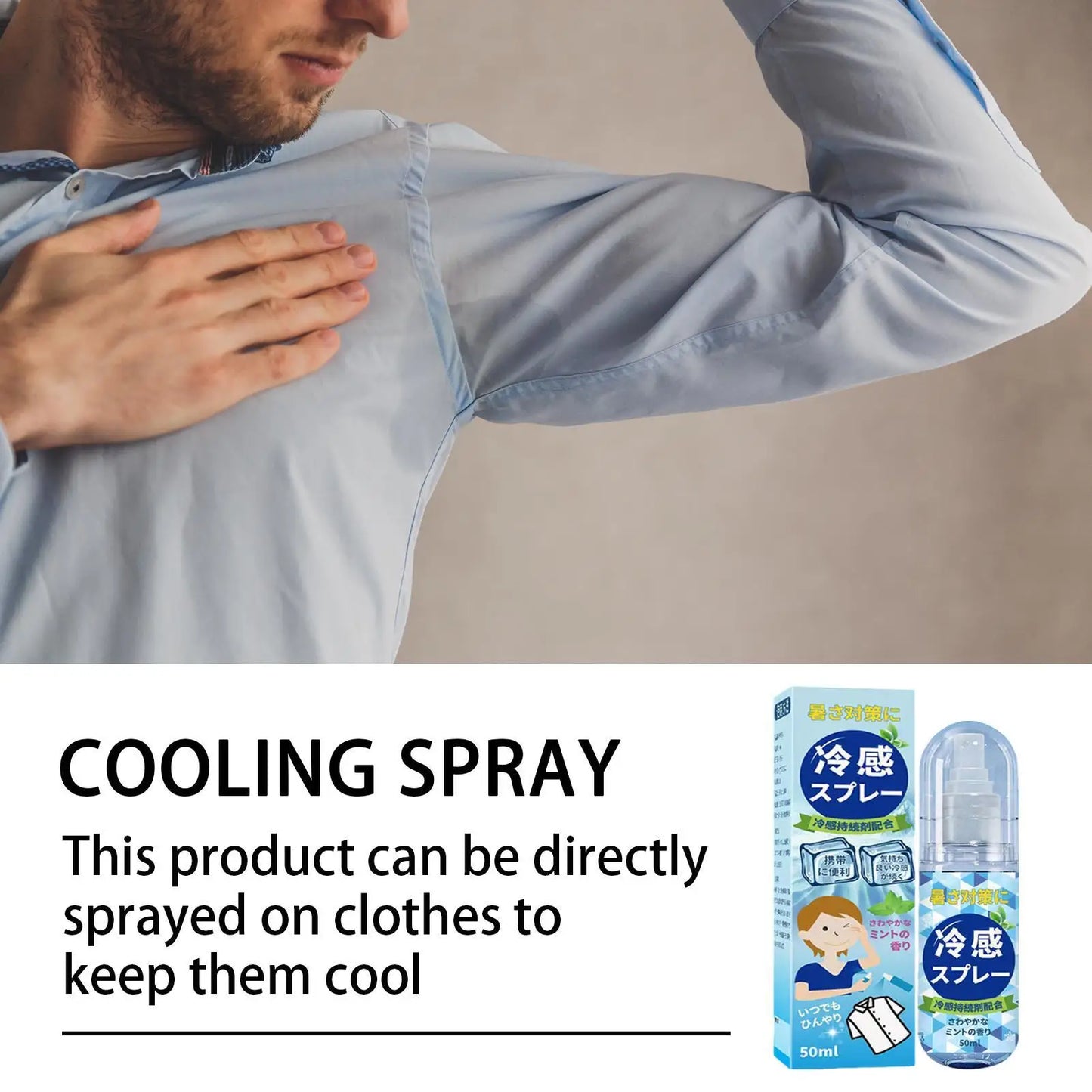 50ml Peppermint Cooling Mist Spray – Face & Body Refresher