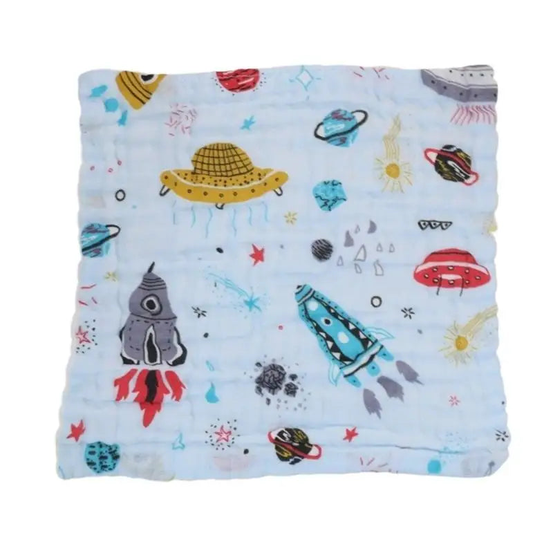 Soft 6-Layer Cotton Baby Bib & Face Towel | Quick Absorbent