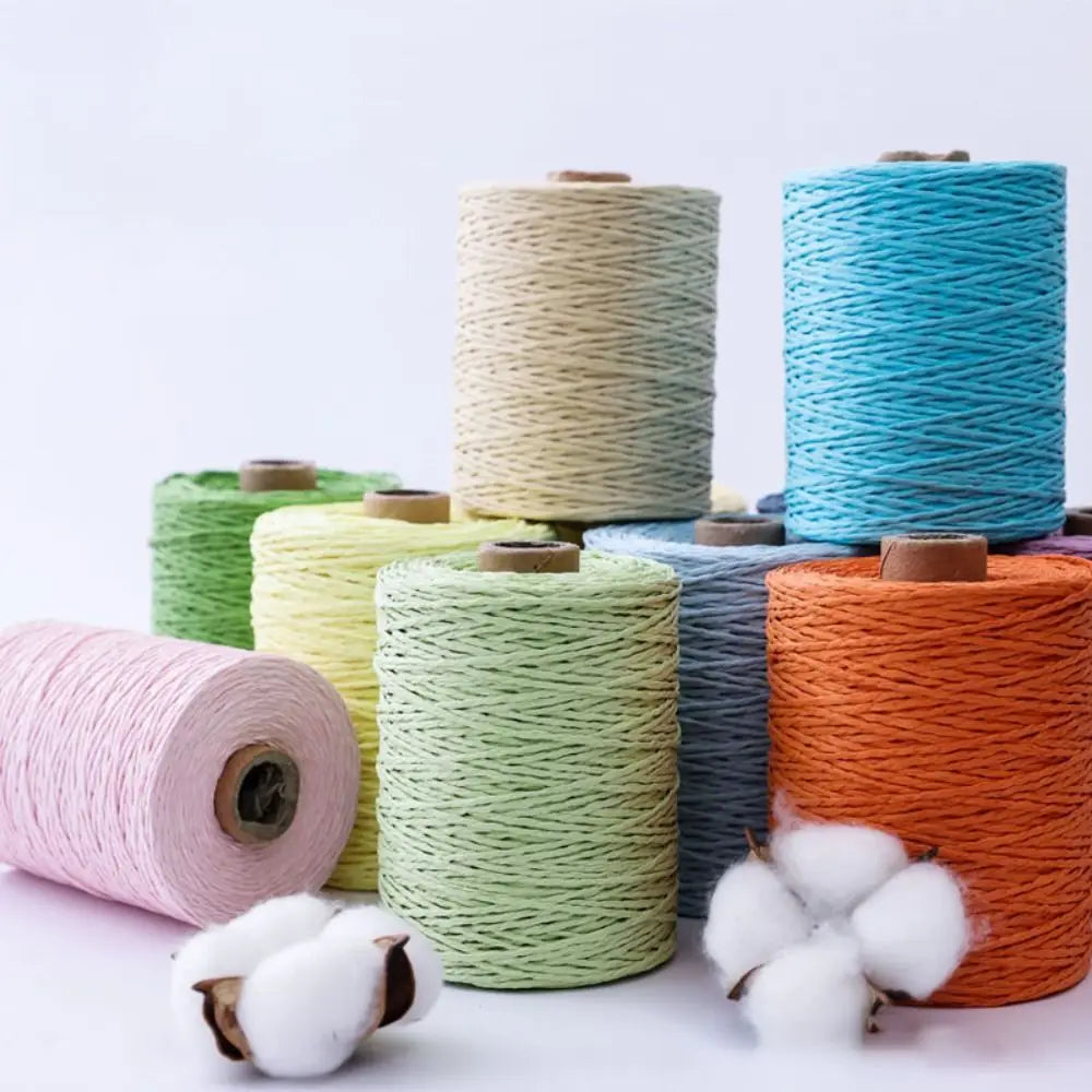 Raffia Straw Yarn 280–300m | DIY Crochet Knitting Thread