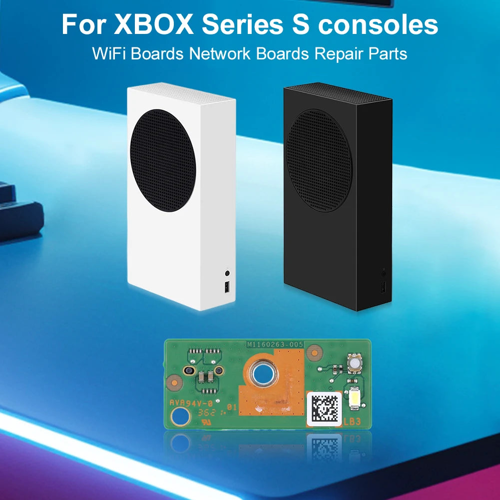 Replacement Power Button Board Rust Proof Wifi Module Board Wear Resist Network Card Board for XBOX Series S Console Accessories Peaceful Pleasures Health and Wellness
