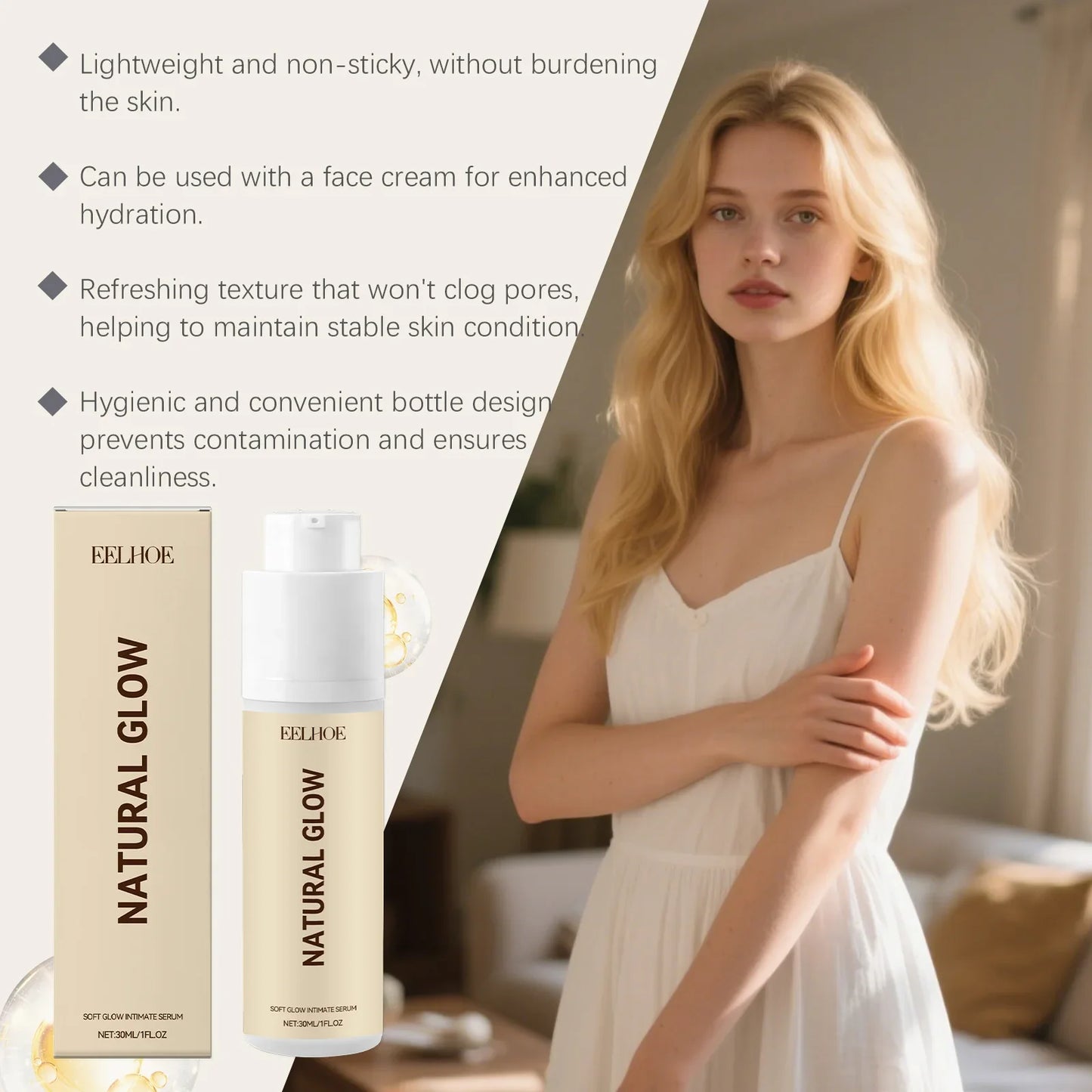 Hydrating Brightening Face & Body Serum – Lightweight Essence