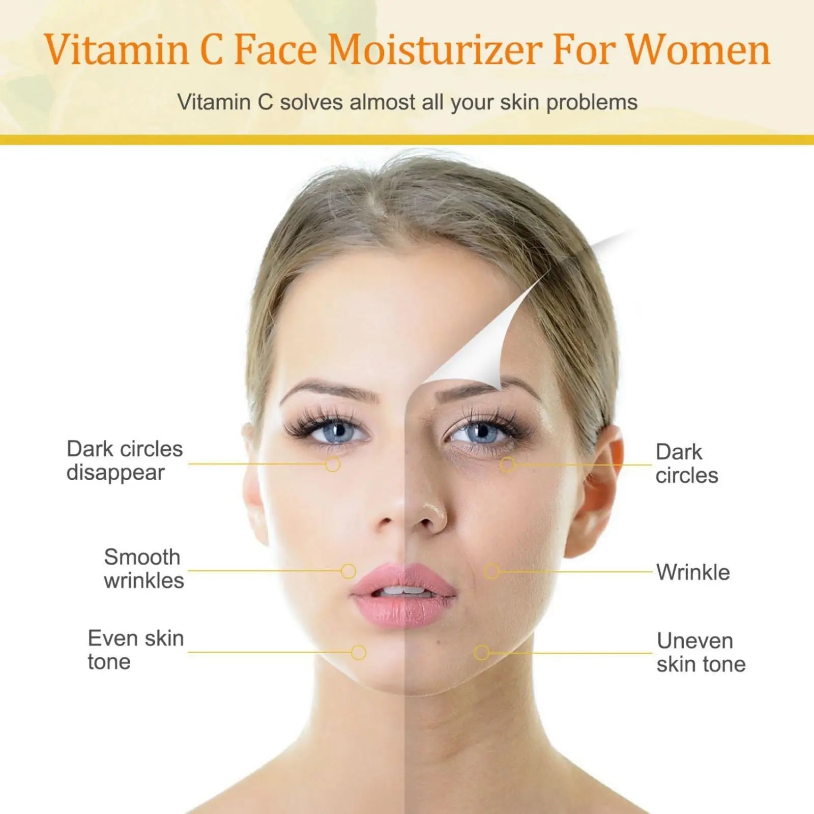 Vitamin C Cream, Vitamin C Face Cream With Nicotinamide & Hyaluronic Acid, Peaceful Pleasures Health and Wellness