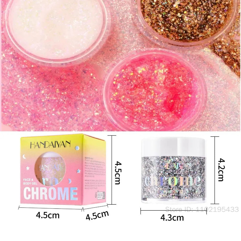 Face & Body Glitter Gel – Festival, Concert & Carnival Makeup