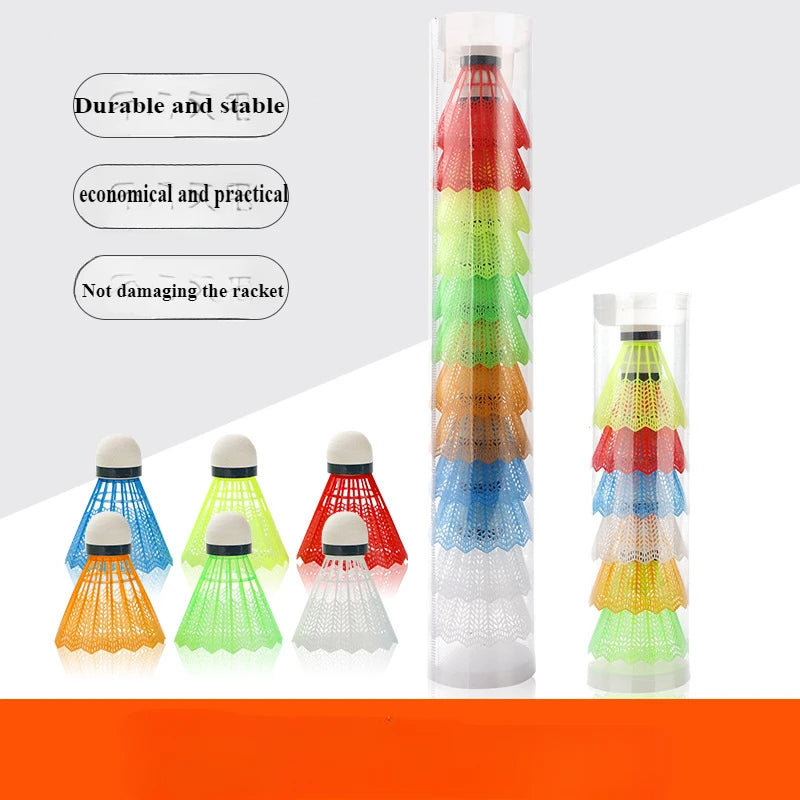 6-Pack Colorful Badminton Shuttlecocks | Plastic Foam Training Balls Badminton Shuttlecocks Peaceful Pleasures Health and Wellness