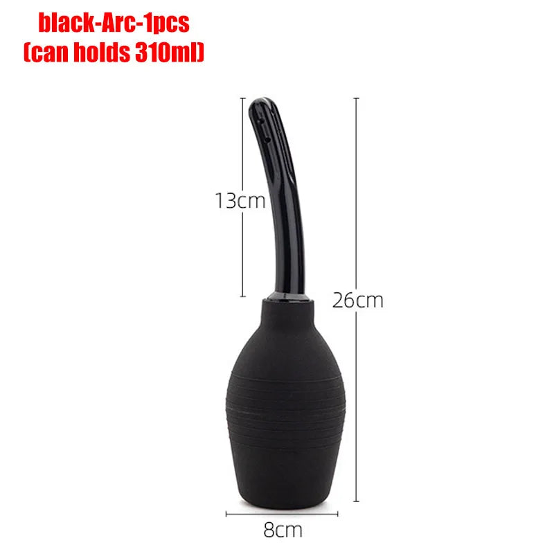 Anal Douche Bulb – 4 Sizes, Anti-Backflow Personal Hygiene Cleansing