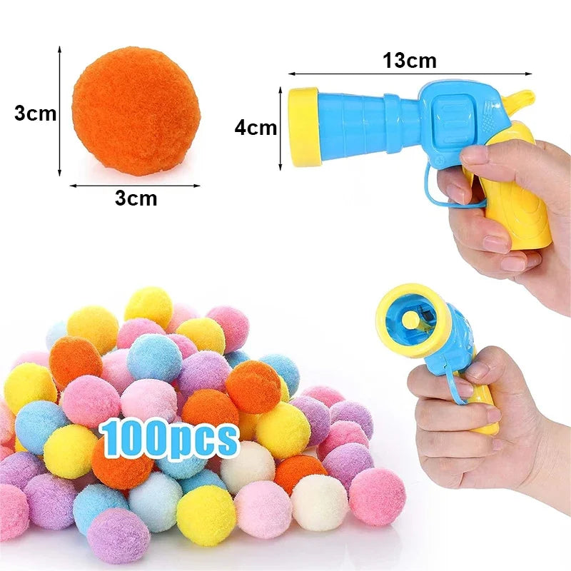 Interactive Cat Ball Launcher Toy – Plush Balls for Kittens