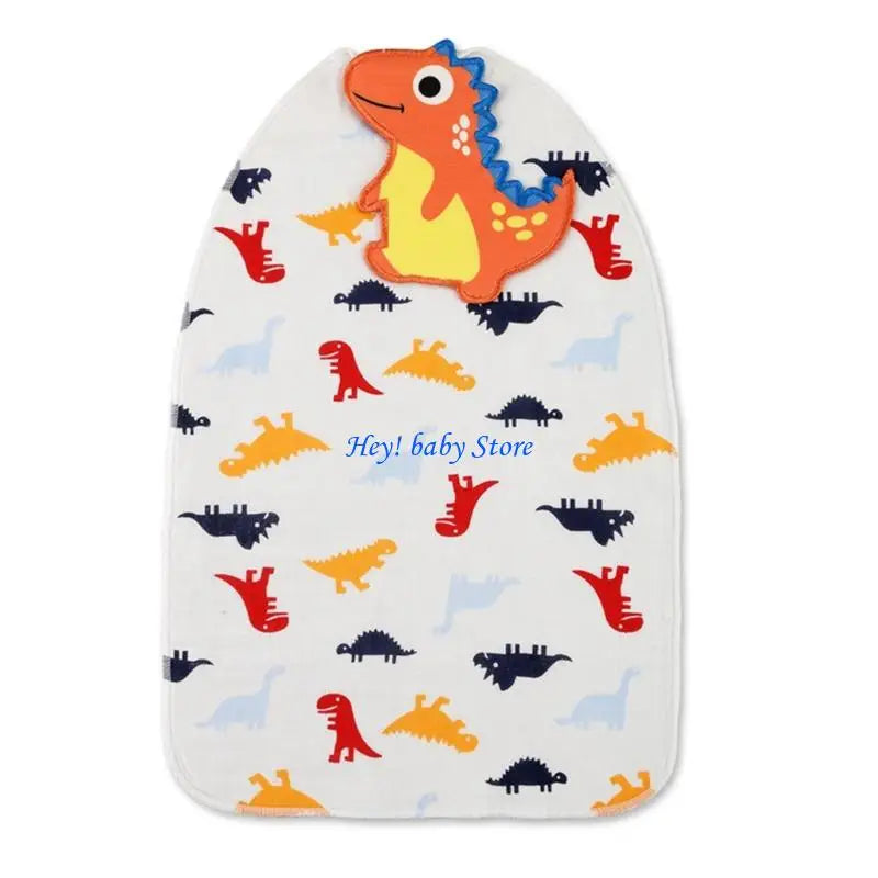 Baby Kids Sweat Absorption Towel | Cartoon Cotton Back Pad