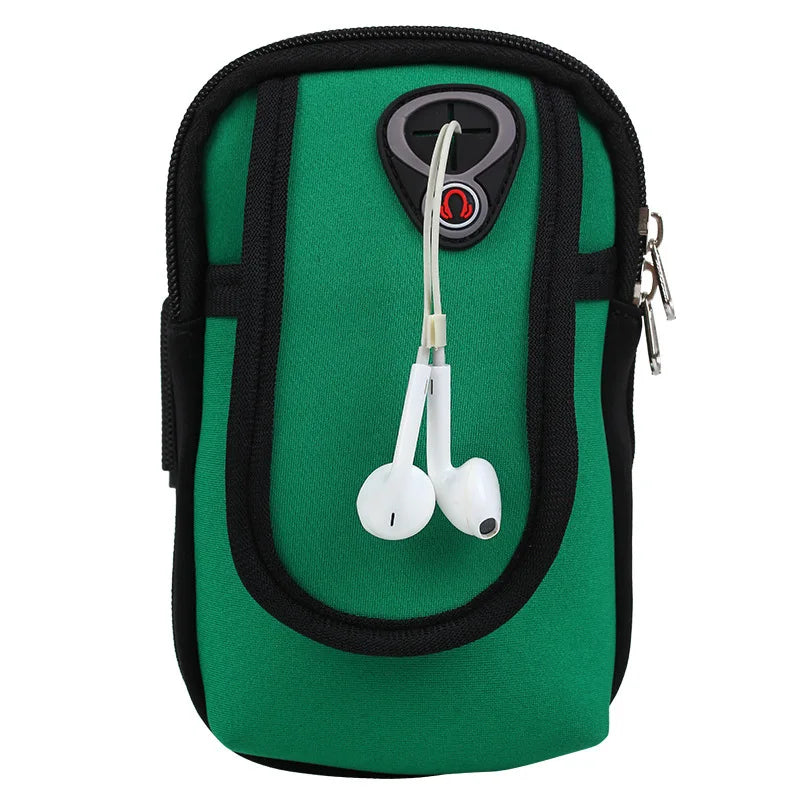 Sports Bag For Mobile Phone Armband For Jogging Iphone 15 Pro Max Case Sleeve Bags Running Accessories Comfortable Waterproof Peaceful Pleasures Health and Wellness Green(6 inch)