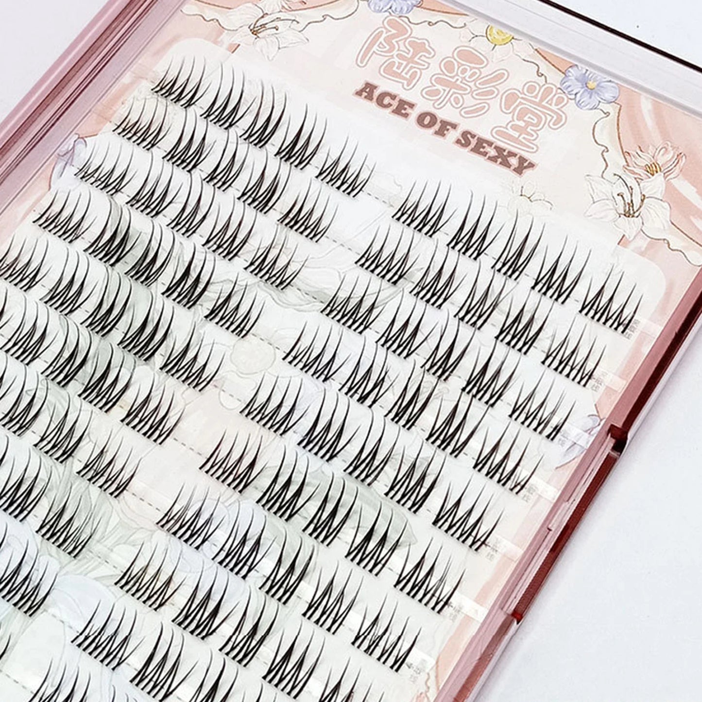 10-Row Fluffy Cluster Lashes | 9–13mm DIY Lash Extensions