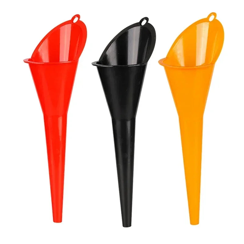 Long Stem Plastic Oil Funnel - Anti-Splash Design for Car & Motorcycle - Durable & Leak-Resistant Refueling Tool Peaceful Pleasures Health and Wellness 3PCs