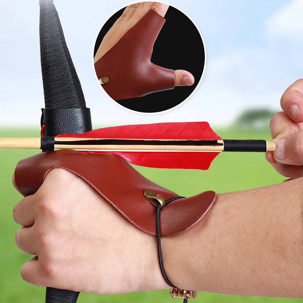 Traditional Shooting Bow Shoots Microfiber Hand Protective Gloves