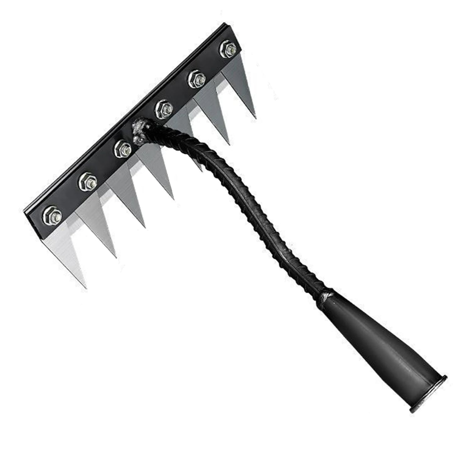 Steel Garden Weeder Rakes Adjustable Gardens Hand Weeder Nail Rake Heavy-Duty Weeding Puller Tool for Gardening and Weedings Peaceful Pleasures Health and Wellness