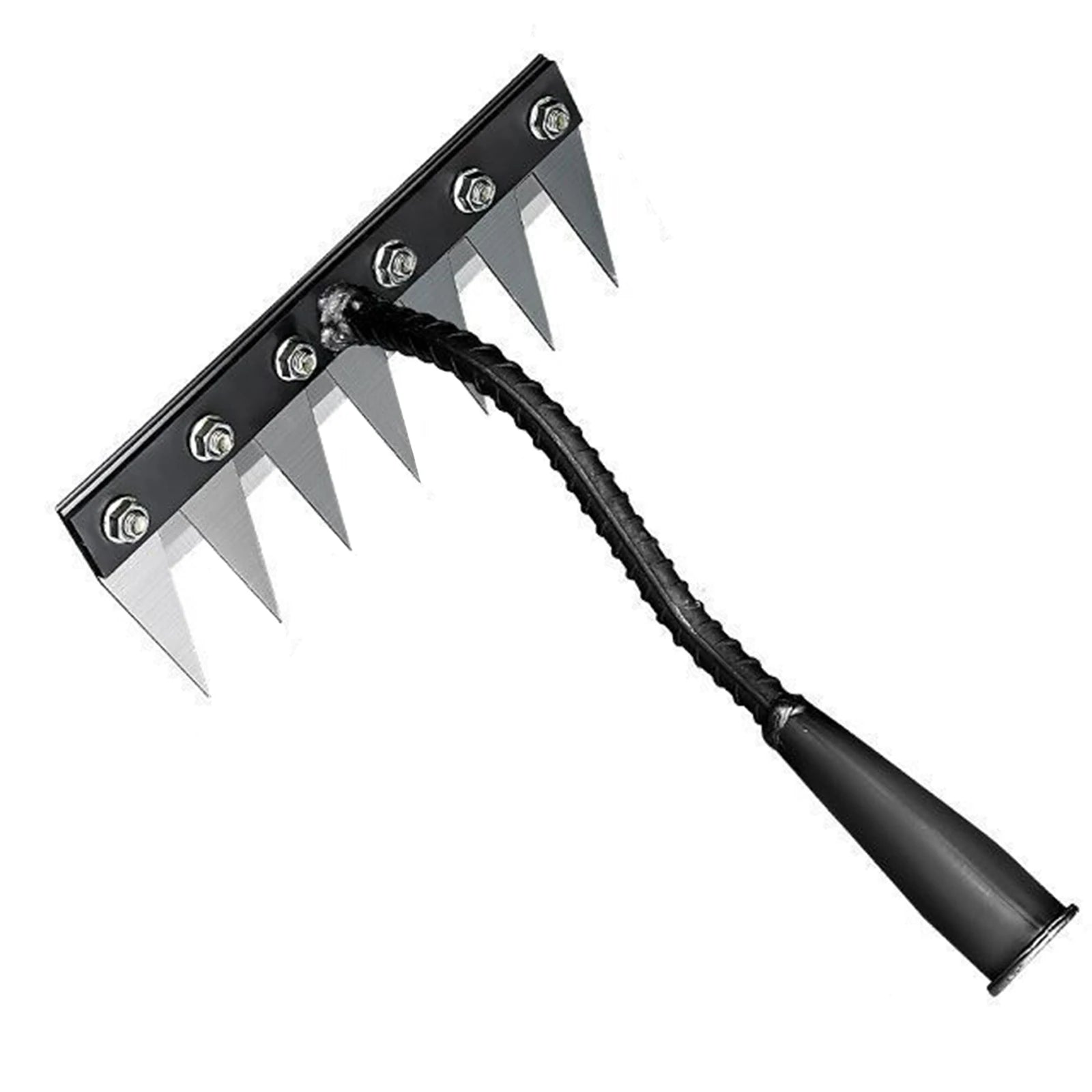 Steel Garden Weeder Rakes Adjustable Gardens Hand Weeder Nail Rake Heavy-Duty Weeding Puller Tool for Gardening and Weedings Peaceful Pleasures Health and Wellness