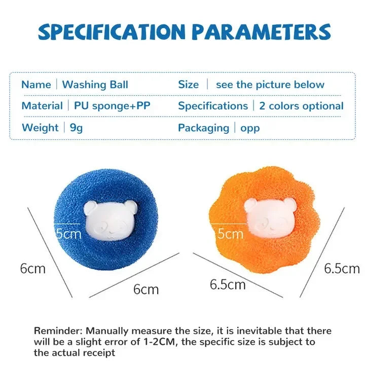 Reusable Laundry Balls – Pet Hair & Lint Remover 1/3 Pack