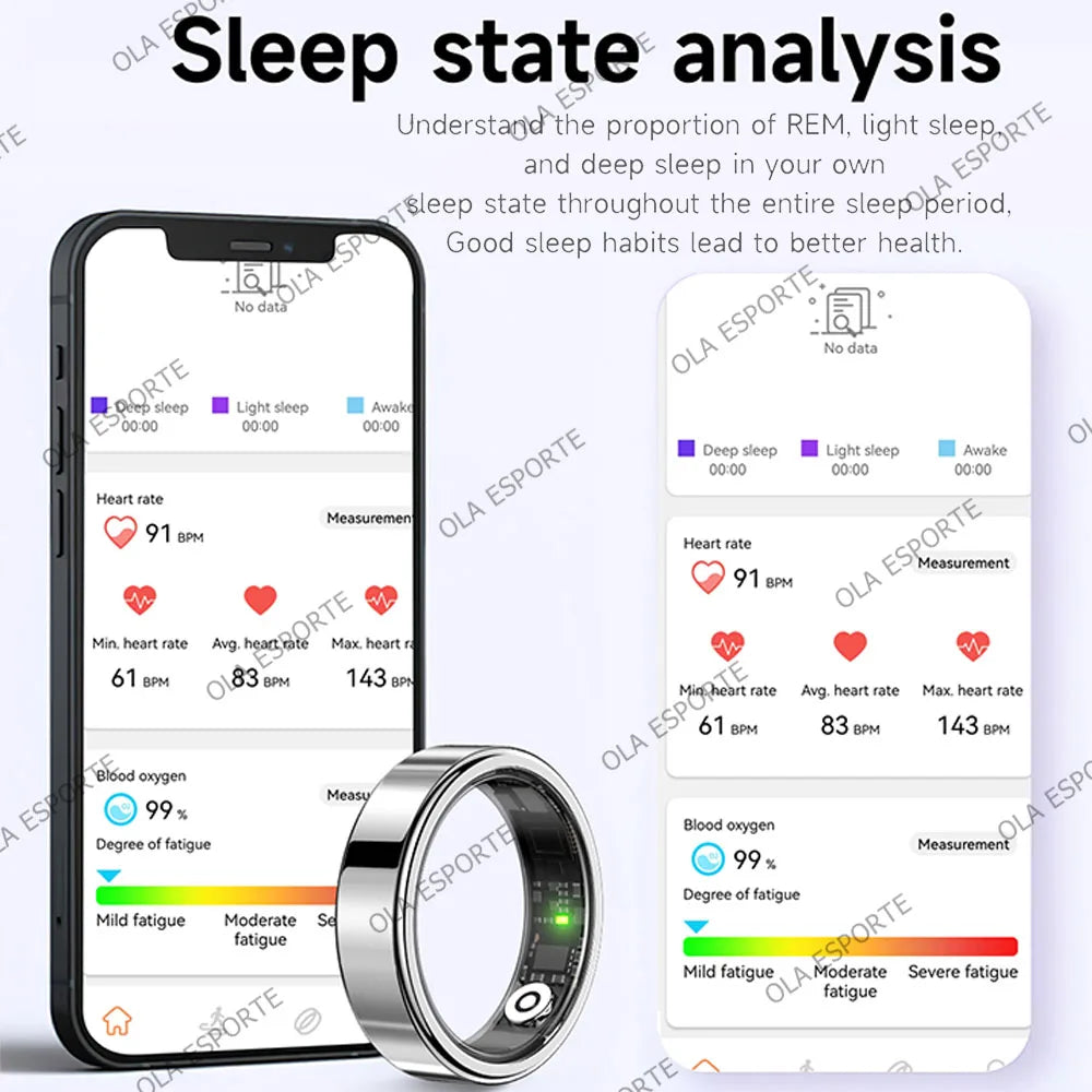 Smart Ring | Heart Rate, SpO₂ & Sleep Tracker | 5ATM