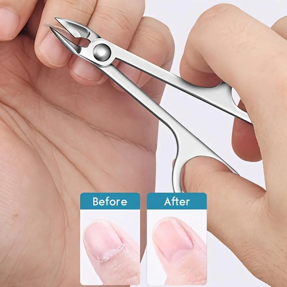 Precision Curved Cuticle Nipper | Stainless Steel Sharp Blades