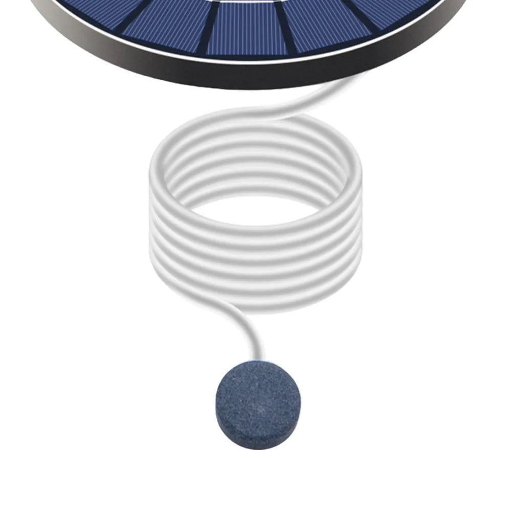 Solar Floating Pond Aerator Pond Oxygen Pump with Air Hose and Bubble Stone Bubble Oxygenator Auto Off for Garden Pond Peaceful Pleasures Health and Wellness