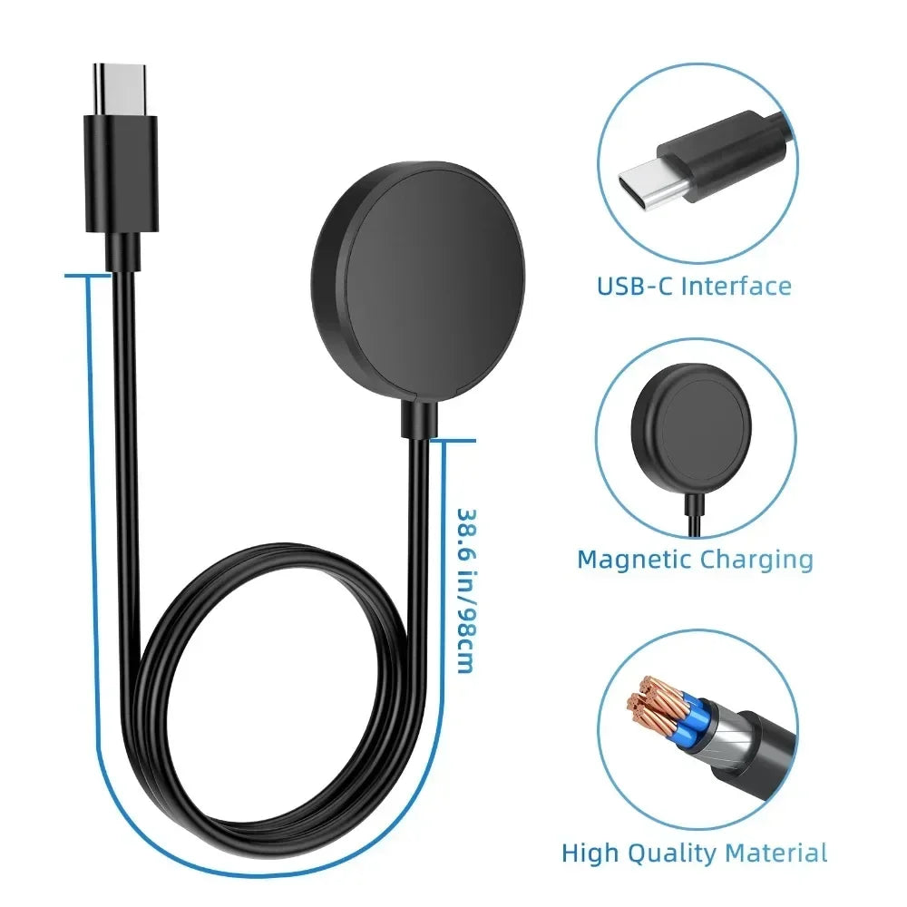 Samsung Galaxy Watch USB-C Magnetic Charger | Watch 4 5 6 7 Peaceful Pleasures Health and Wellness