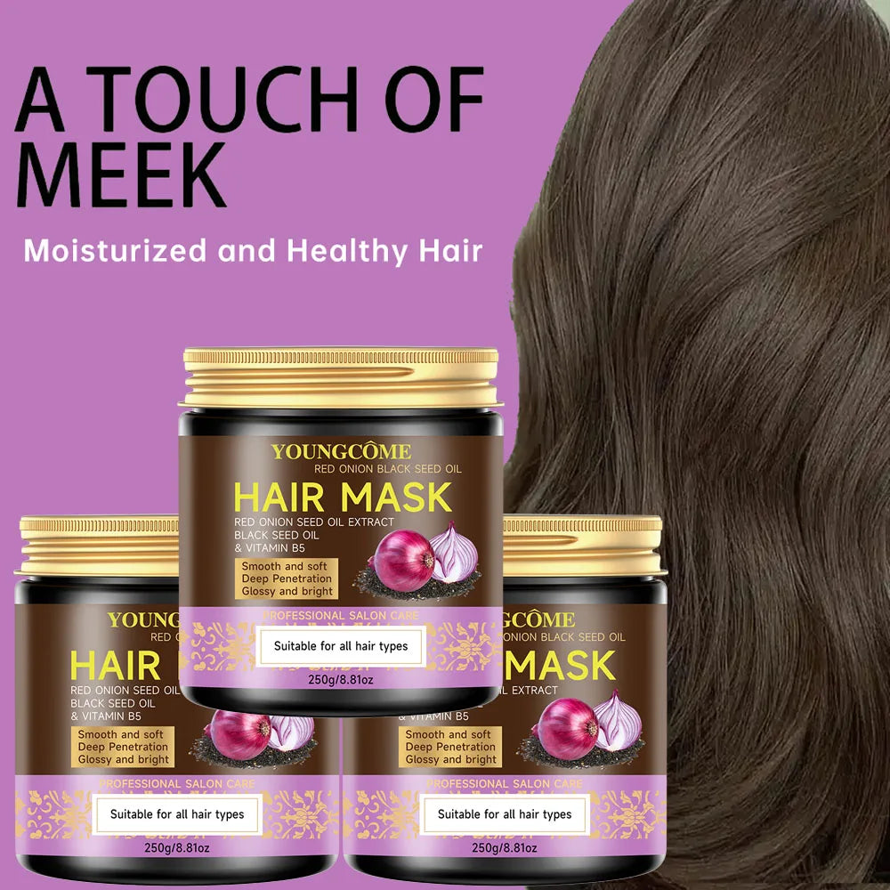 Red Onion & Black Seed Oil Hair Mask – Keratin & Argan Oil