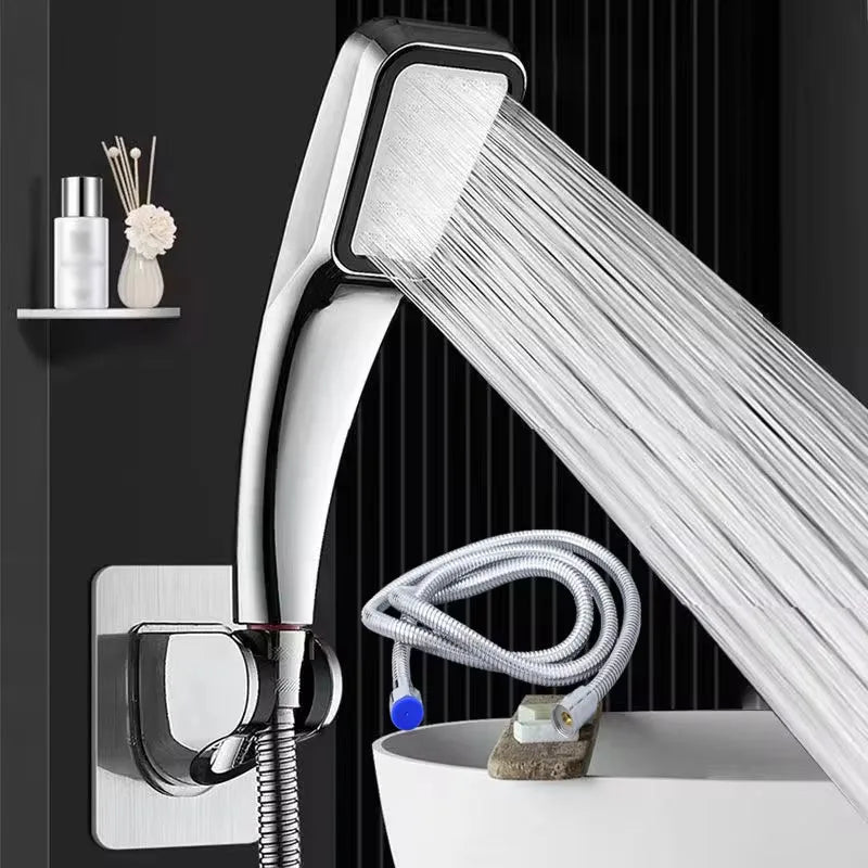 High-Pressure Shower Head | 300 Outlets & Universal Fit